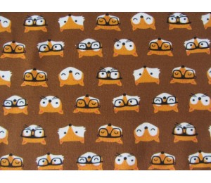 Stretchjersey Füchse braun